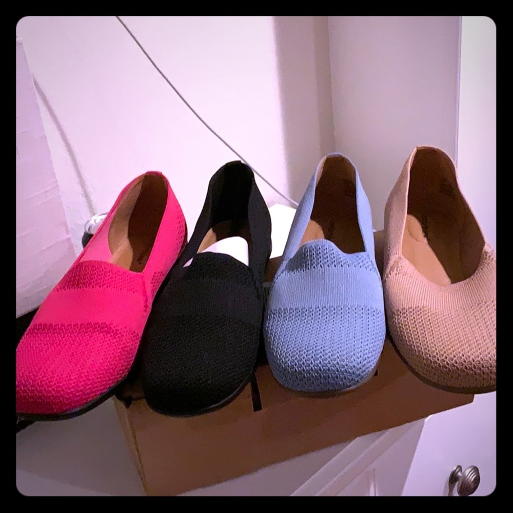 Comfort view athletic work flats